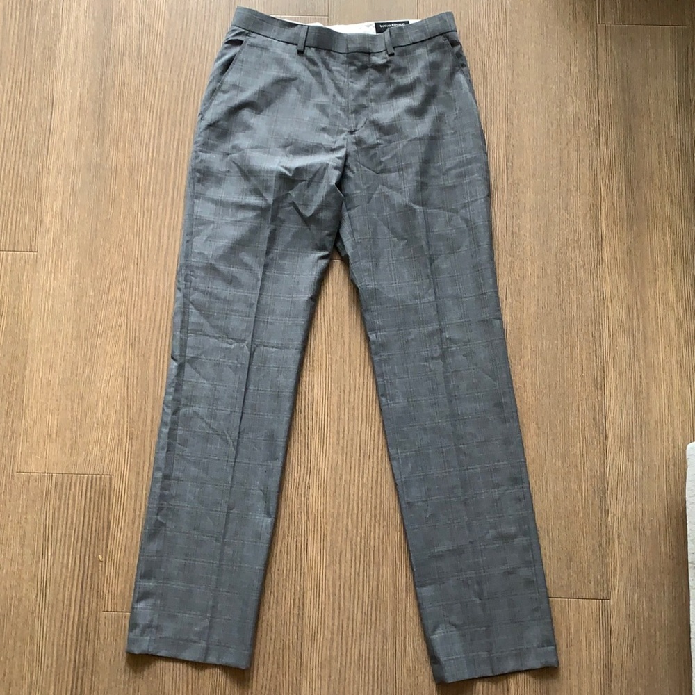 Banana Republic Tailored Fit Plaid Dress Pants